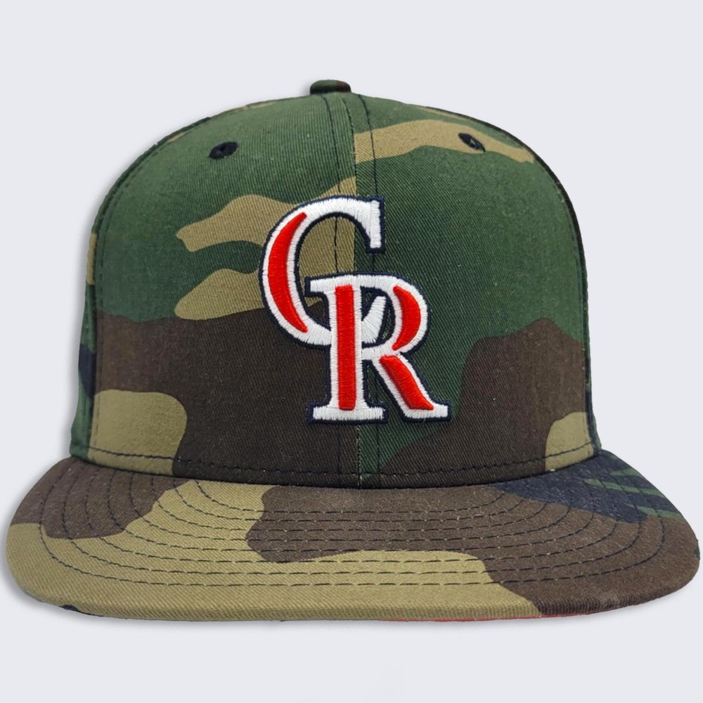 Colorado Rockies Camo America New Era Fitted Hat